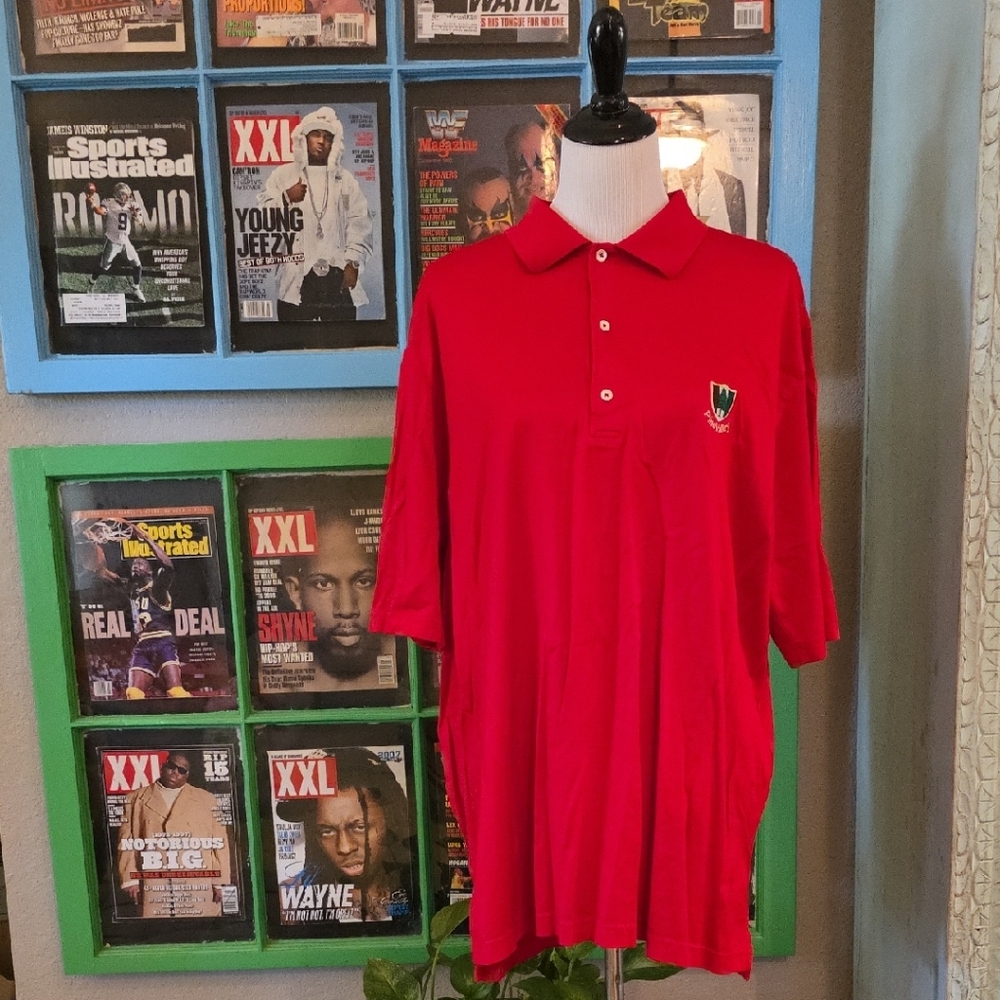 Fairway & Greene Red Polo Shirt Classic Design